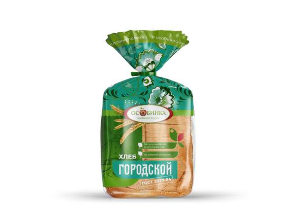 Упаковка Хлеб Городской - аренда торгового знака Особинка